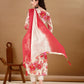 Alia Cut Floral Printed & Embroidered Kurta With Pant & Dupatta Set Premium Luxury, Multicolor - Hiral Fashion