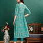 Alia Cut Floral Printed & Embroidered Kurta With Pant & Dupatta Set Luxury Premium, Multicolor - Hiral Fashion