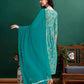 Alia Cut Floral Printed & Embroidered Kurta With Pant & Dupatta Set Luxury Premium, Multicolor - Hiral Fashion