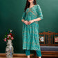 Alia Cut Floral Printed & Embroidered Kurta With Pant & Dupatta Set Luxury Premium, Multicolor - Hiral Fashion