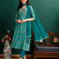 Alia Cut Floral Printed & Embroidered Kurta With Pant & Dupatta Set Luxury Premium, Multicolor - Hiral Fashion