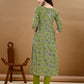 Alia Cut Floral Printed & Embroidered Kurta With Pant & Dupatta Set Luxury Premium, Multicolor - Hiral Fashion