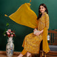 Alia Cut Floral Printed & Embroidered Kurta With Pant & Dupatta Set Luxury Premium, Multicolor - Hiral Fashion