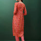 Alia Cut Floral Printed & Embroidered Kurta With Pant & Dupatta Set, Pink - Hiral Fashion