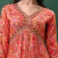 Alia Cut Floral Printed & Embroidered Kurta With Pant & Dupatta Set, Pink - Hiral Fashion