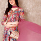 Alia Cut Embroidered & Floral Printed Kurta With Pant & Dupatta Premium Luxury, Multicolor - Hiral Fashion