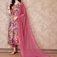 Alia Cut Embroidered & Floral Printed Kurta With Pant & Dupatta Premium Luxury, Multicolor - Hiral Fashion