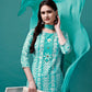 Bandhani Printed Cotton Kurta With Pant & Dupatta, Multicolor - Hiral Fashion