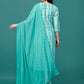 Bandhani Printed Cotton Kurta With Pant & Dupatta, Multicolor - Hiral Fashion
