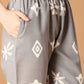 Bandhani Printed Cotton Kurta With Pant & Dupatta, Grey - Hiral Fashion