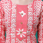 Bandhani Printed Cotton Kurta With Pant & Dupatta, Multicolor - Hiral Fashion
