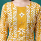 Bandhani Printed Cotton Kurta With Pant & Dupatta, Multicolor - Hiral Fashion