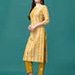 Bandhani Printed Cotton Kurta With Pant & Dupatta, Multicolor - Hiral Fashion