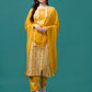 Bandhani Printed Cotton Kurta With Pant & Dupatta, Multicolor - Hiral Fashion