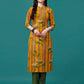Botanical & Stripes Printed Front Buttoned Cotton Kurta, Multicolor - Hiral Fashion