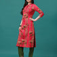 Botanical & Stripes Printed Front Buttoned Cotton Kurta, Multicolor - Hiral Fashion