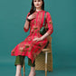 Botanical & Stripes Printed Front Buttoned Cotton Kurta, Multicolor - Hiral Fashion