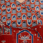 Ajrakh-Inspired Ethnic Handblock Printed Angarkha Style Kurta With Pant & Printed Dupatta, Rust - Hiral Fashion