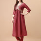 Alia Cut Sequined Embroidered Premium Kurta Set With Banarasi Silk Dupatta, Multicolor - Hiral Fashion