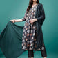 Alia Cut Hand Embroidered Floral Printed Pure Chinon Kurta With Pant & Dupatta, Multicolor - Hiral Fashion