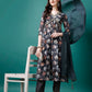 Alia Cut Hand Embroidered Floral Printed Pure Chinon Kurta With Pant & Dupatta, Multicolor - Hiral Fashion