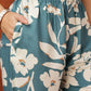 Botanical Printed Kurta With Palazzo Pant, Turquoise - Hiral Fashion