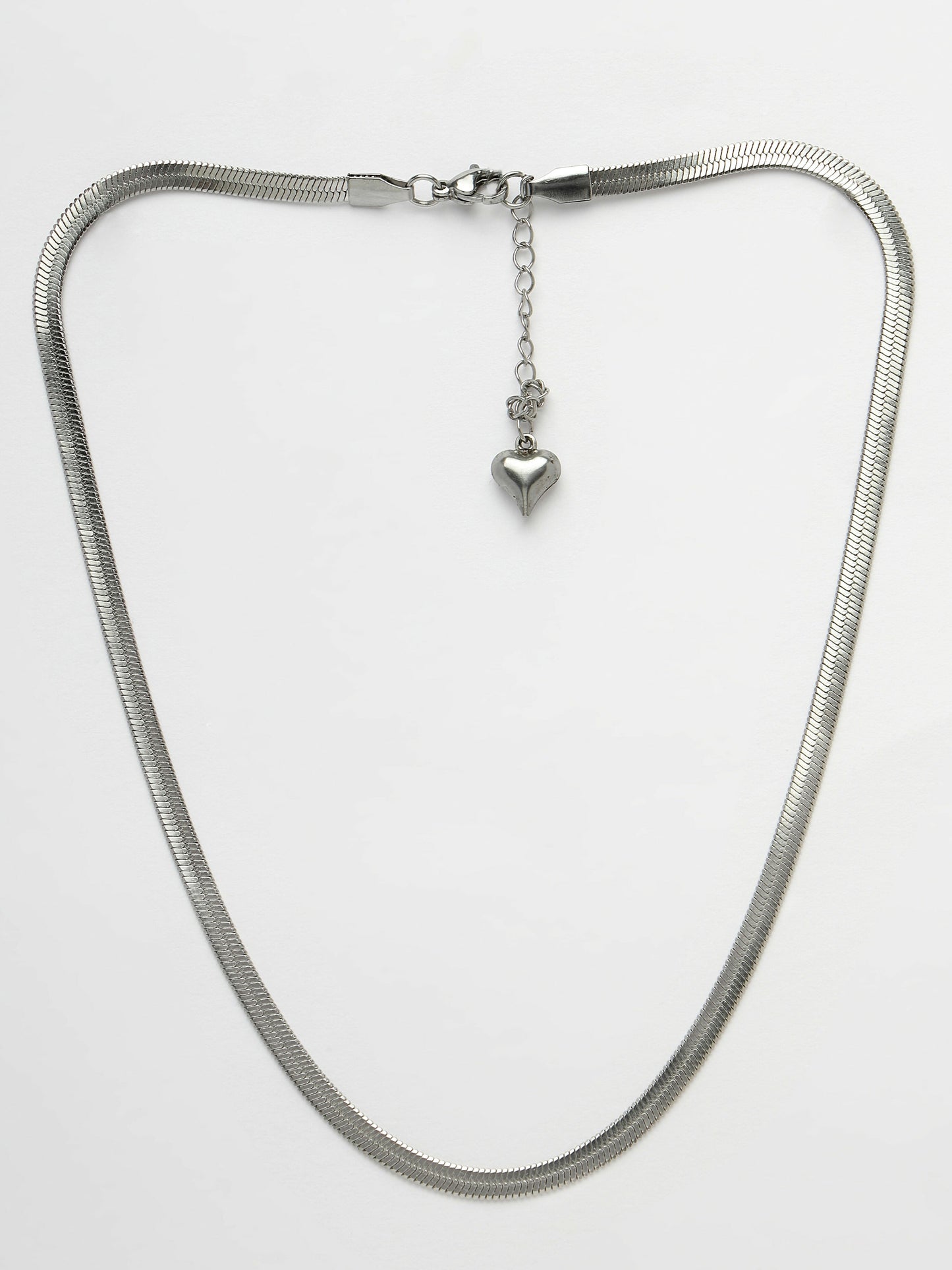 NVR Women's Set of 3 Silver-Toned German Silver Oxidised Chain | Swadesiicart