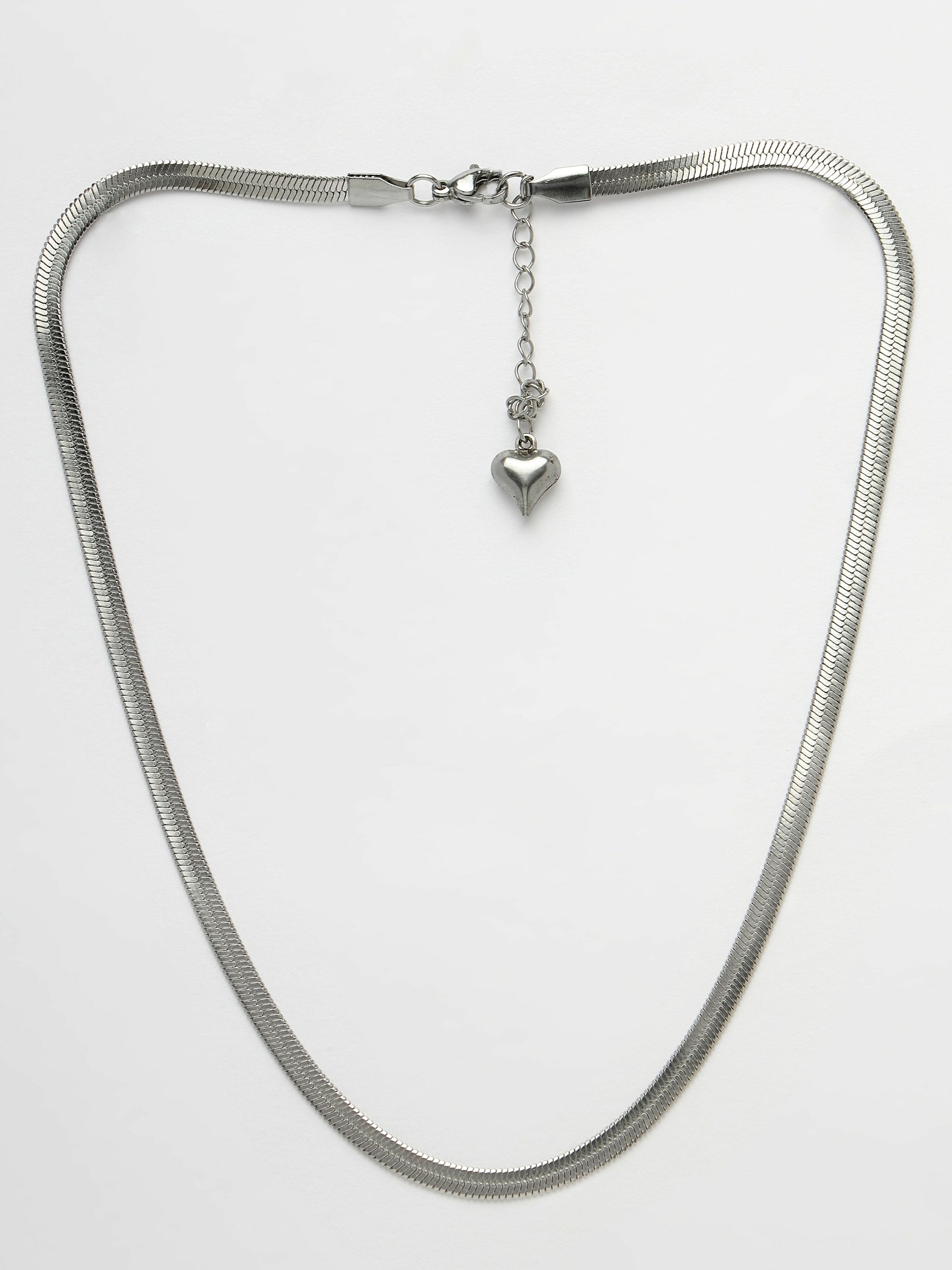 NVR Women's Set of 3 Silver-Toned German Silver Oxidised Chain | Swadesiicart