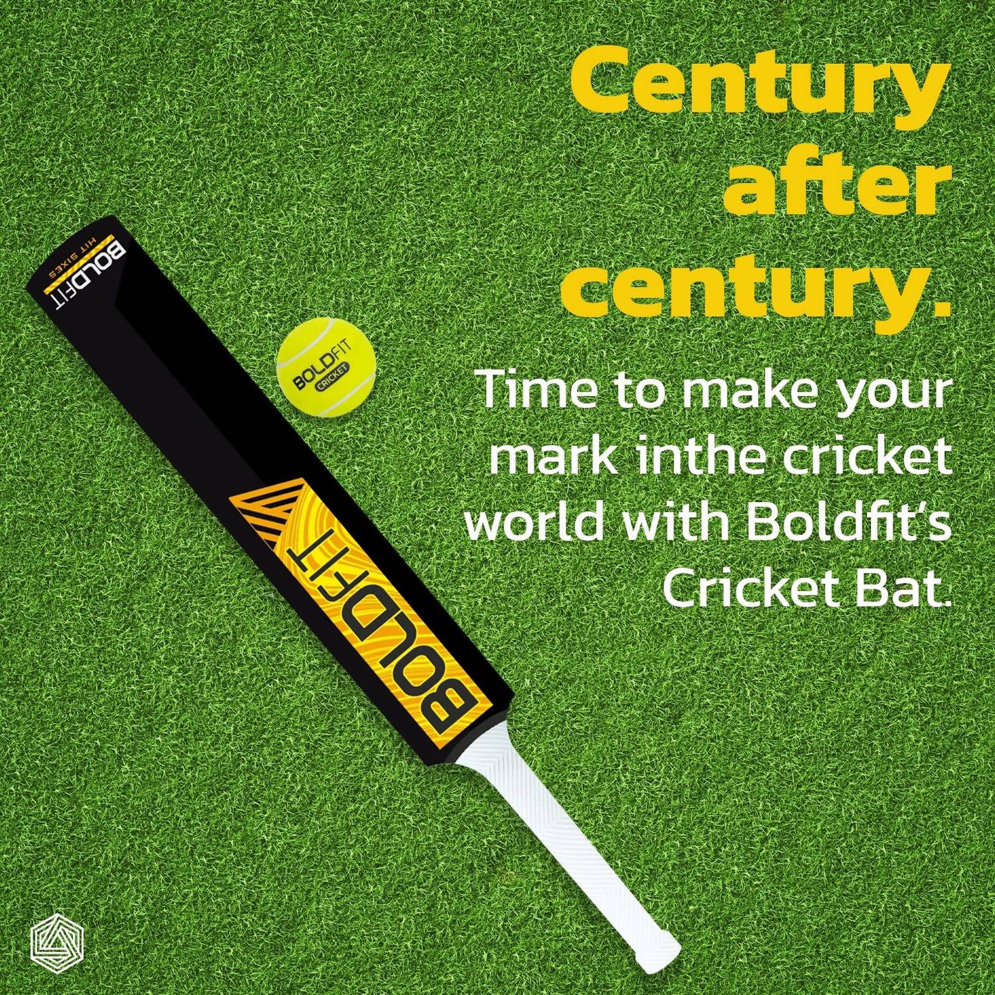 Boldfit Turf Cricket Bat (Full Size) - Swadesiicart