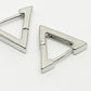NVR Men's Silver-Plated Geometric Shape Stainless Steel Studs Earring - Swadesiicart