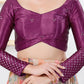 Joban Fashion Magenta Gajji Silk Elbow Sleeveless Back Open Blouse - Swadesiicart