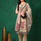 Applique Embroidered Kurta With Pant & Embroidered Dupatta, Beige - Hiral Fashion