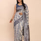 Shree Shyam Fashion Linen Cotton Navy Blue Saree