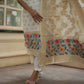 The52 White Women's Beautiful Viscose Jacquard Fabric Printed Work Straight Kurta Pant and Dupatta Set - Swadesiicart