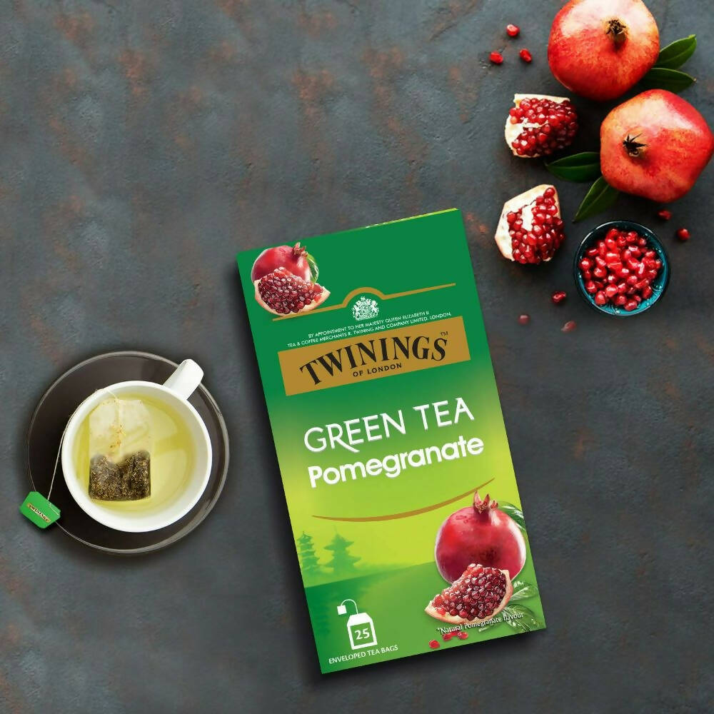 Twinings Green Tea Pomegranate Teabags - Swadesiicart