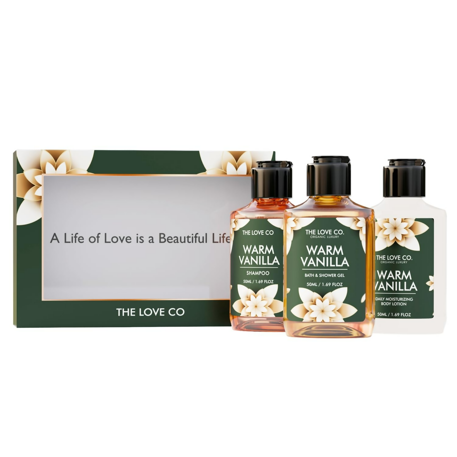 The Love Co. Warm Vanilla Bath & Body Gift Set - Swadesiicart