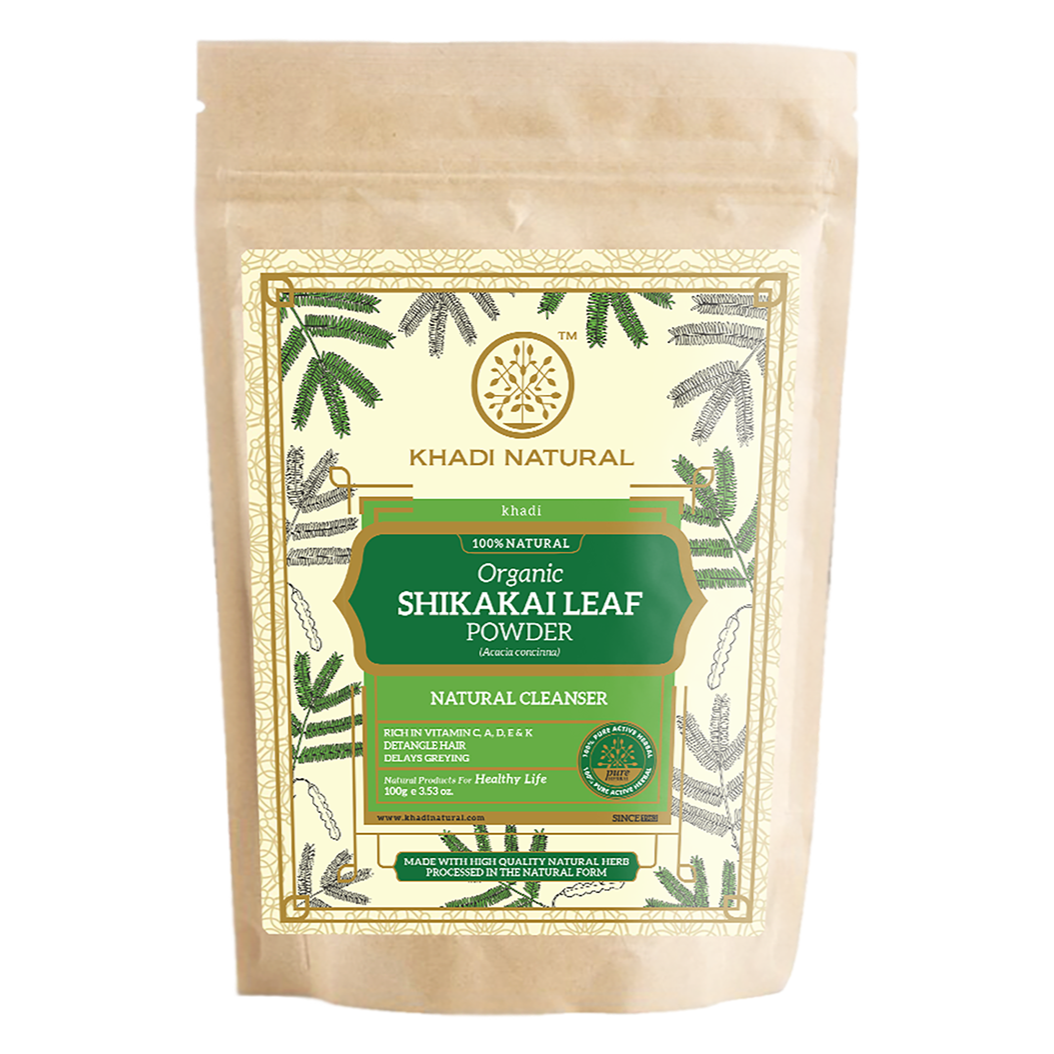 Khadi Natural Organic Shikakai Leaf Powder For Hair - 100% Natural - 100gm