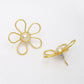 NVR Women's Gold Floral Shape Beaded Handcrafted Jewellery Set - Swadesiicart