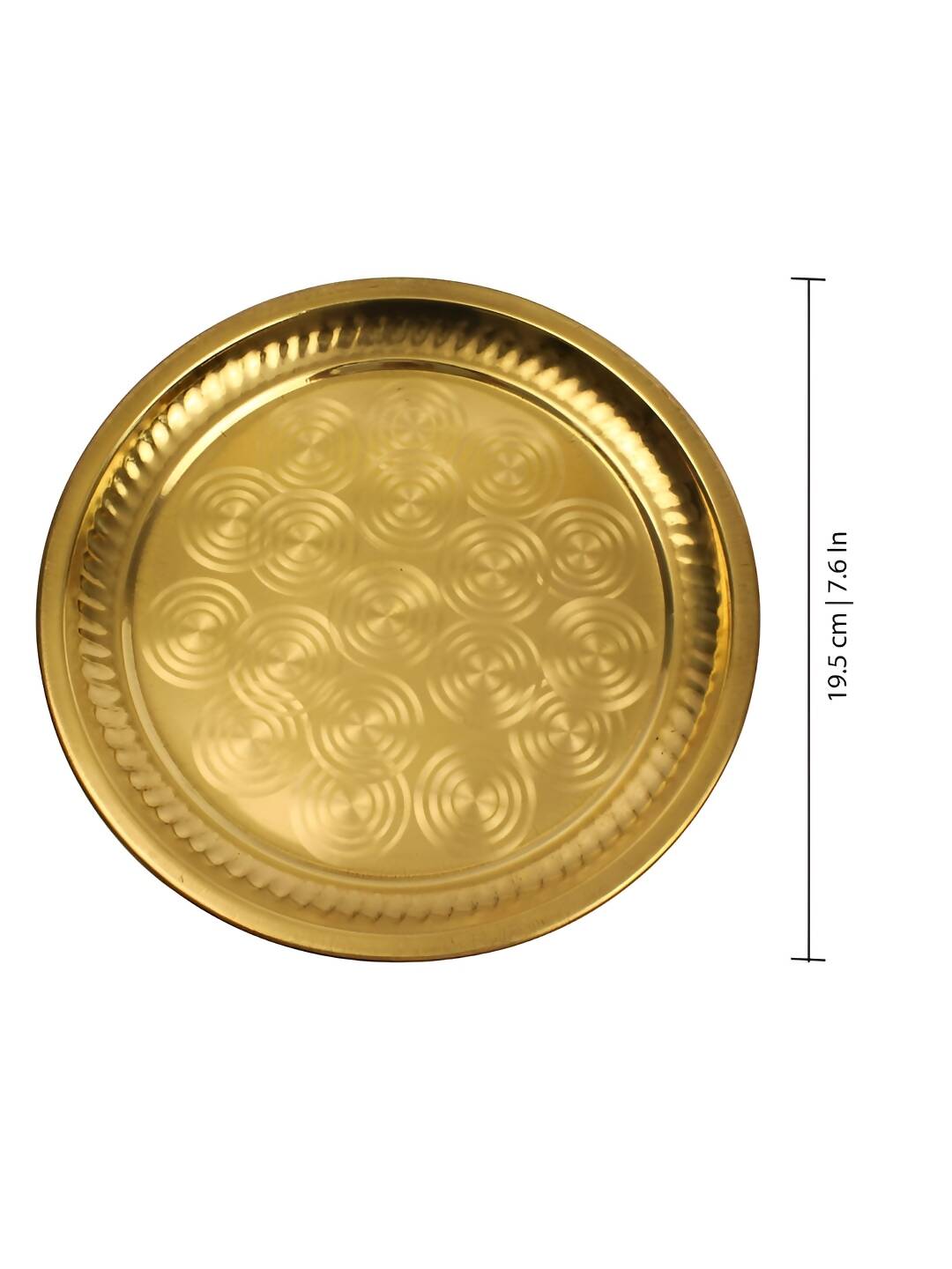 Spillbox Gold-Toned Brass Ring Thali Pooja Essential | Swadesiicart