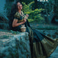 DEIANA'S Beautiful Designer Golden zari Soft Lichi Silk Saree - Navy Blue - Swadesiicart