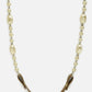 Brown Leather Beaded Mask Chaain - Ruby Raang