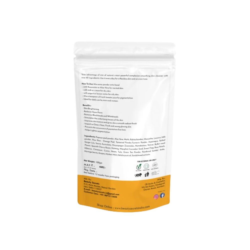 Beauty Secrets Skin Brightening Ubtan for Face - Swadesiicart
