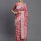Shree Shyam Fashion Linen Cotton Peach Saree