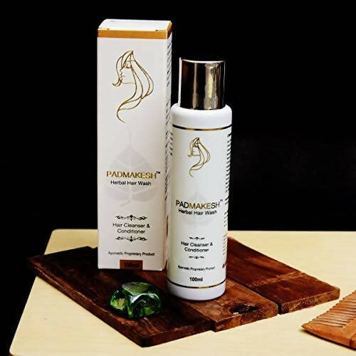 Bio Resurge Life Padmakesh Herbal Hair Wash - Hair Cleanser And Conditioner - Swadesiicart