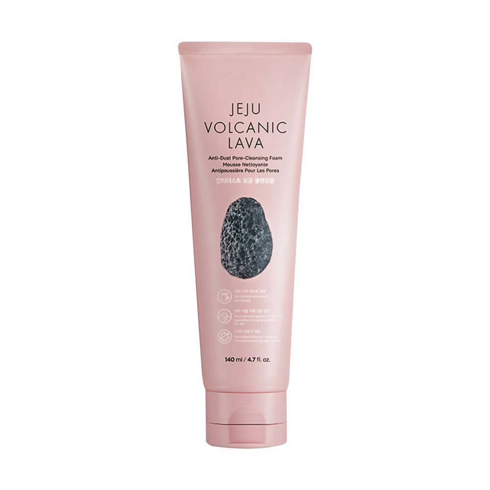 The Face Shop Jeju Volcanic Lava Cleansing Foam - Korean Skincare | Swadesiicart