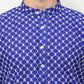 Jompers Men Royal-Blue Chikankari Kurta Only | Swadesiicart