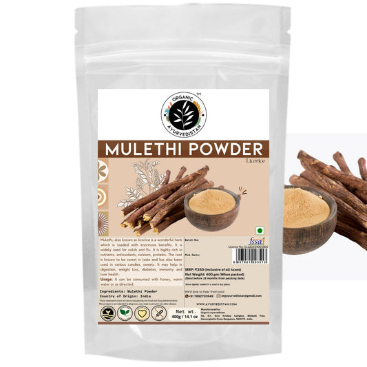 Organic Ayurvedistan Mulethi Powder - Organic Ayurvedistan