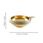 Tied Ribbons Antique 2 Pieces Gold-Toned Textured Brass Diyas | Swadesiicart