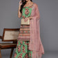 Ahalyaa Women's Traditional wear Kurta Set - Green | Swadesiicart