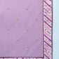 House of Panchhi Women Lavender Net Zig-Zag Embroideried Lehenga, Blouse & Dupatta | Swadesiicart